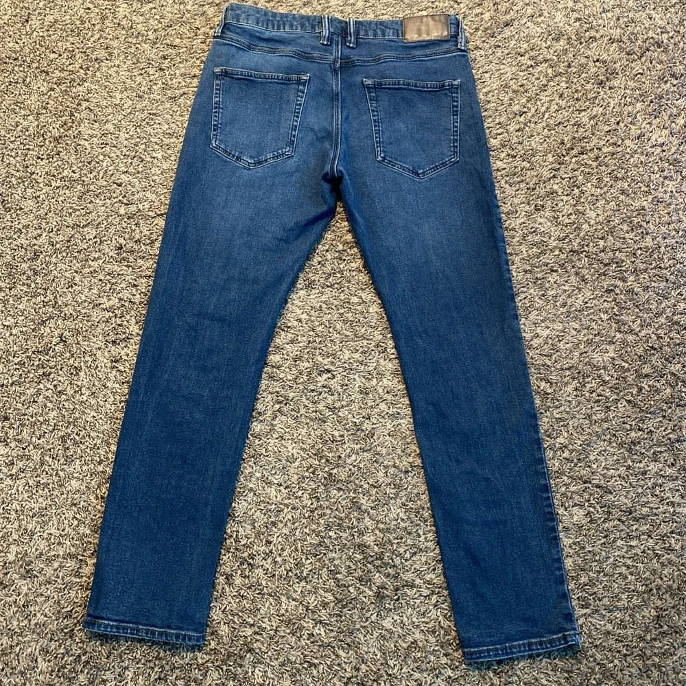 French Connection Slim Straight Denim Jeans‎ Men 32x32 Blue Button Fly Casual